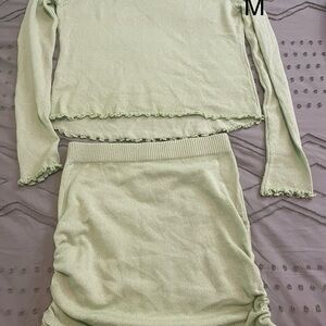 Mint Green Women's Knit Set